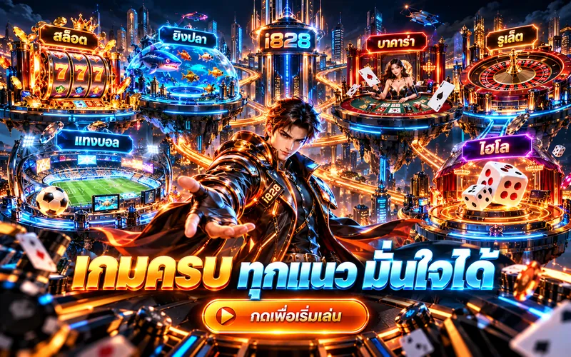 i828 รวมเกมสล็อต ยิงปลา บาคาร่า รูเล็ต แทงบอล และไฮโล ครบทุกแนวในเว็บเดียว